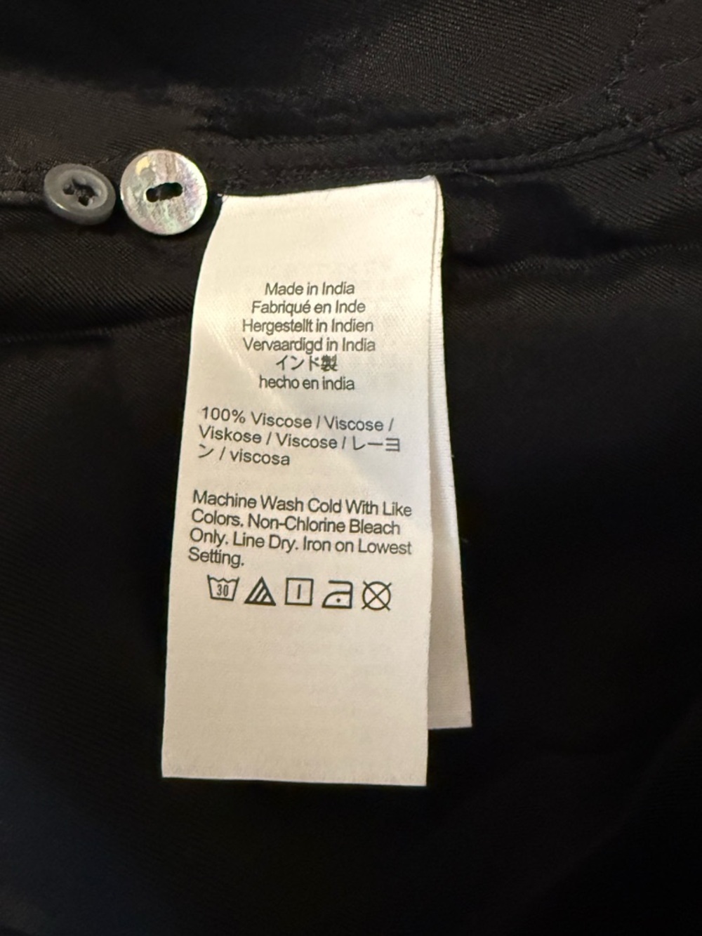 J. Crew Jules Women’s Classic-Fit Long Sleeve Soft Viscose Blouse  NWT 2 Black - Picture 7 of 10